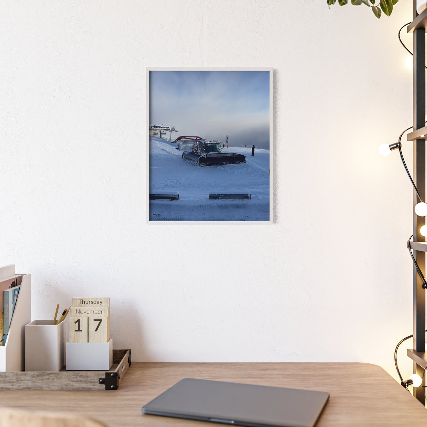 Pistenbully Robin Dufner Poster - FRAMED