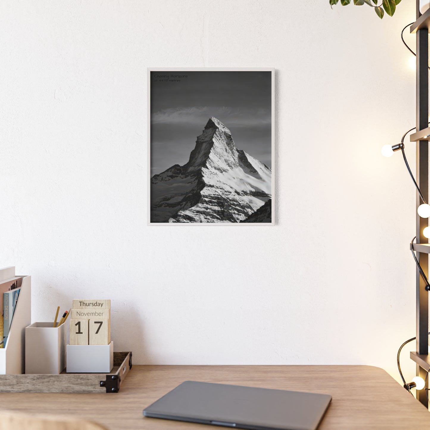 Chasing Horizons x Monochrome Matternhorn Poster - FRAMED