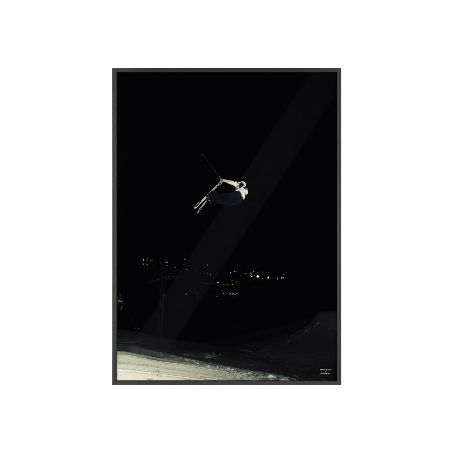 Night Park Mateo Lepic Poster - FRAMED