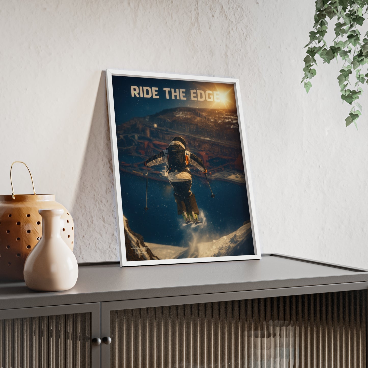 Ride The Edge x Heaven Mikkellillehaug Poster - FRAMED