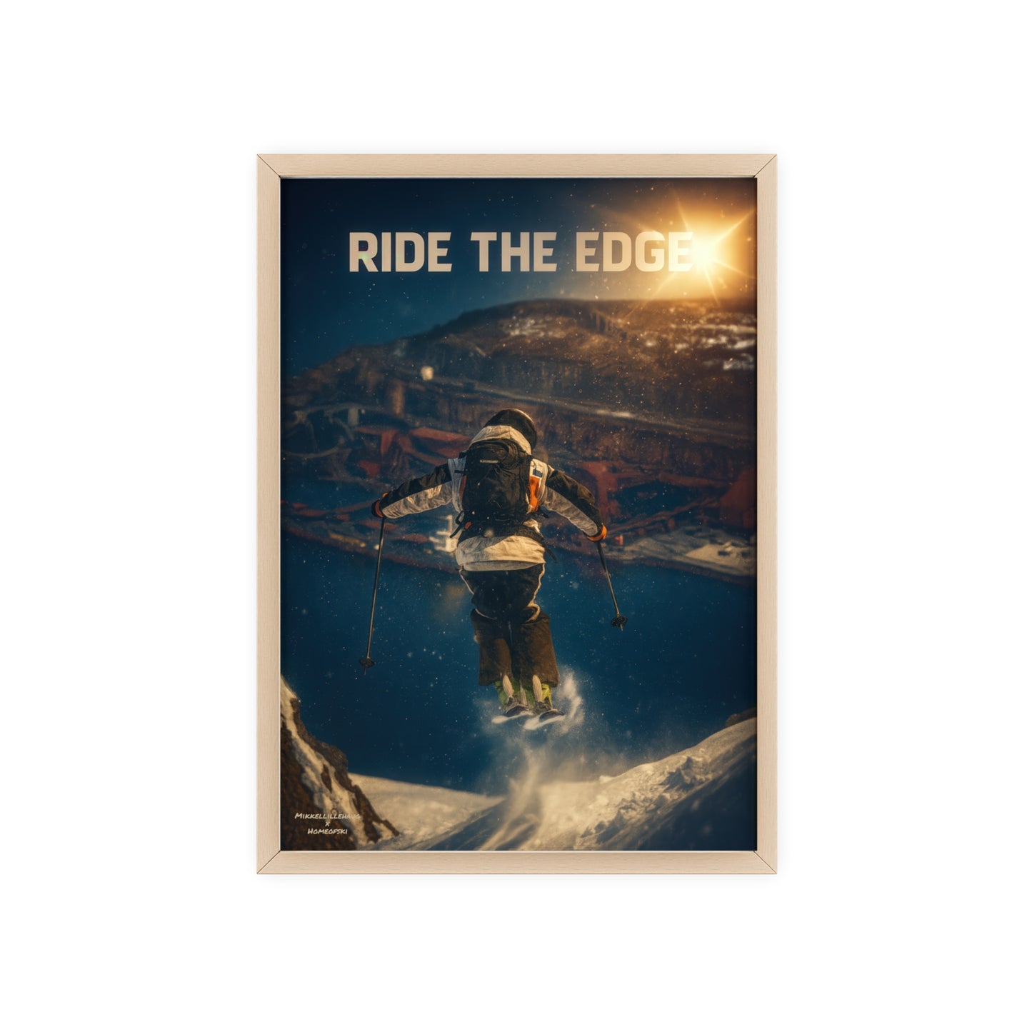 Ride The Edge x Heaven Mikkellillehaug Poster - FRAMED