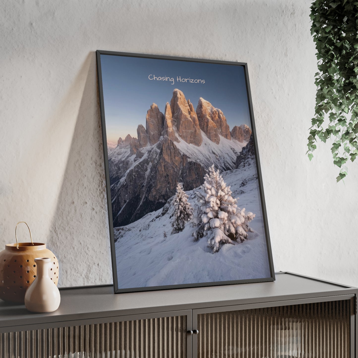 Chasing Horizons x Dolomites Poster - FRAMED