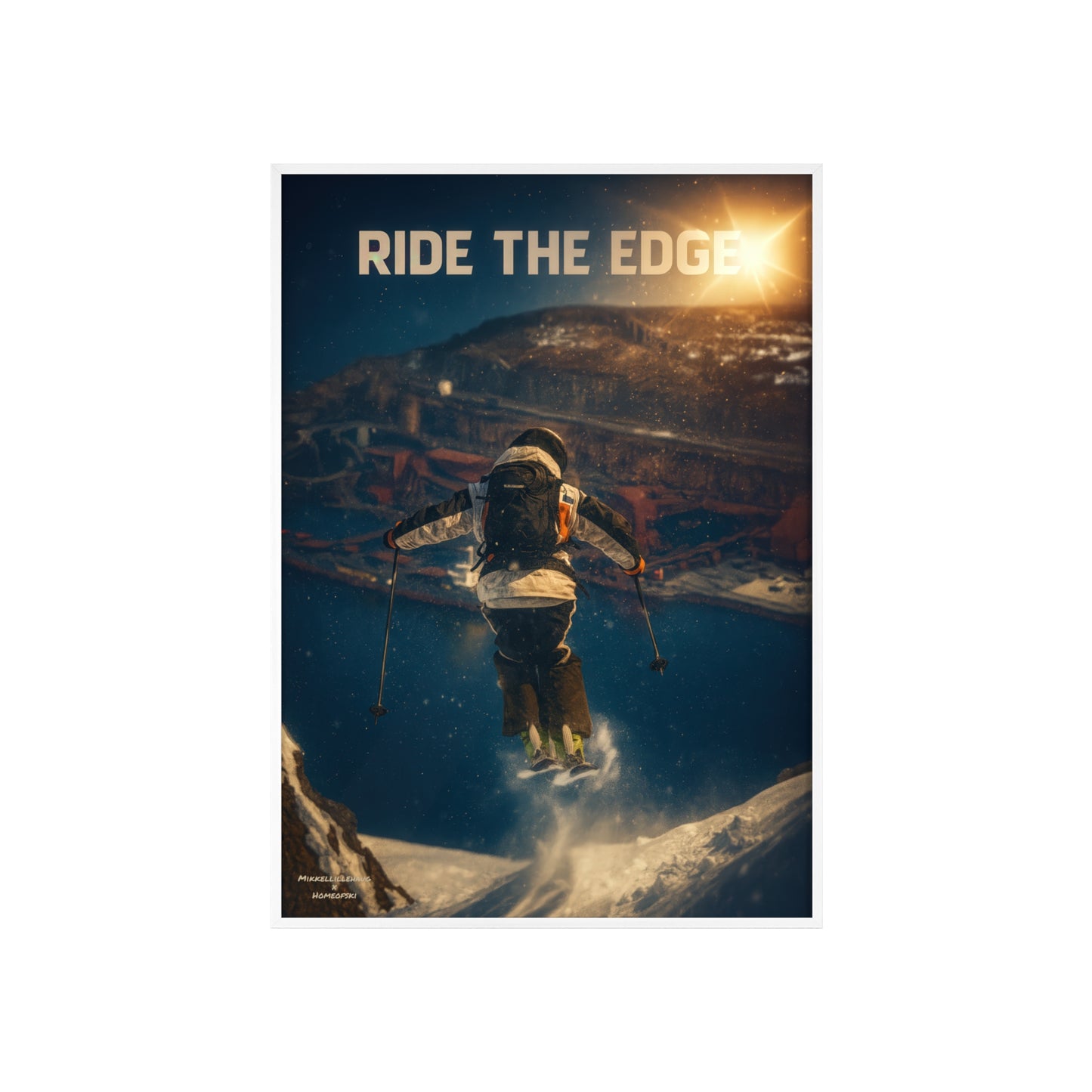 Ride The Edge x Heaven Mikkellillehaug Poster - FRAMED