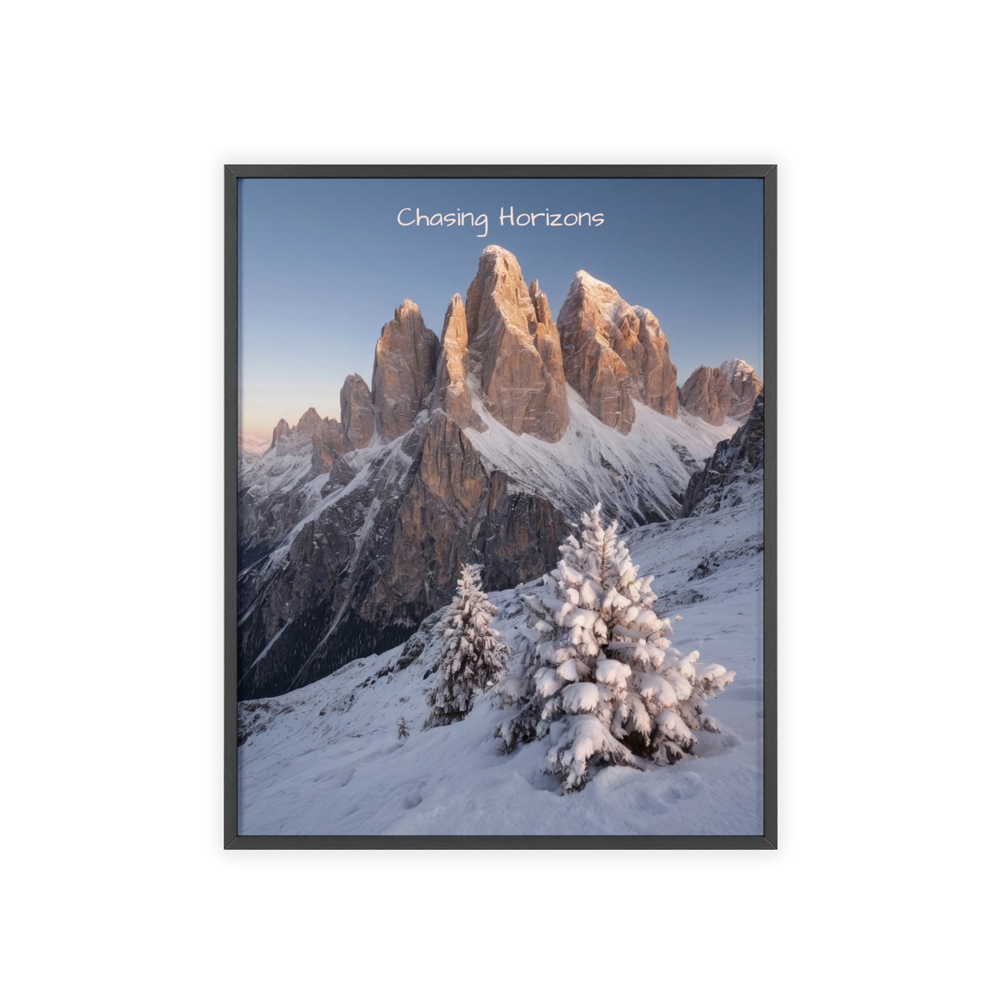Chasing Horizons x Dolomites Poster - FRAMED