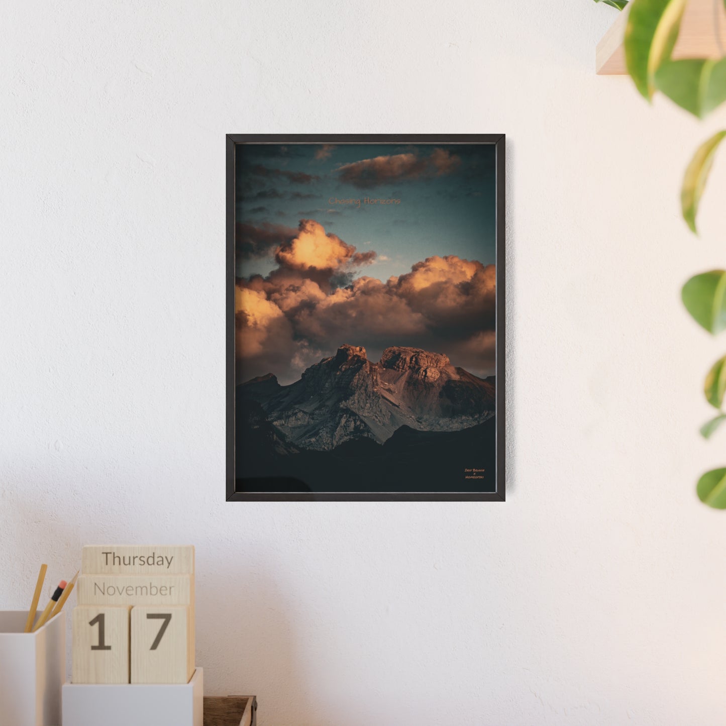 Chasing Horizons Indy Bruhin Poster - FRAMED