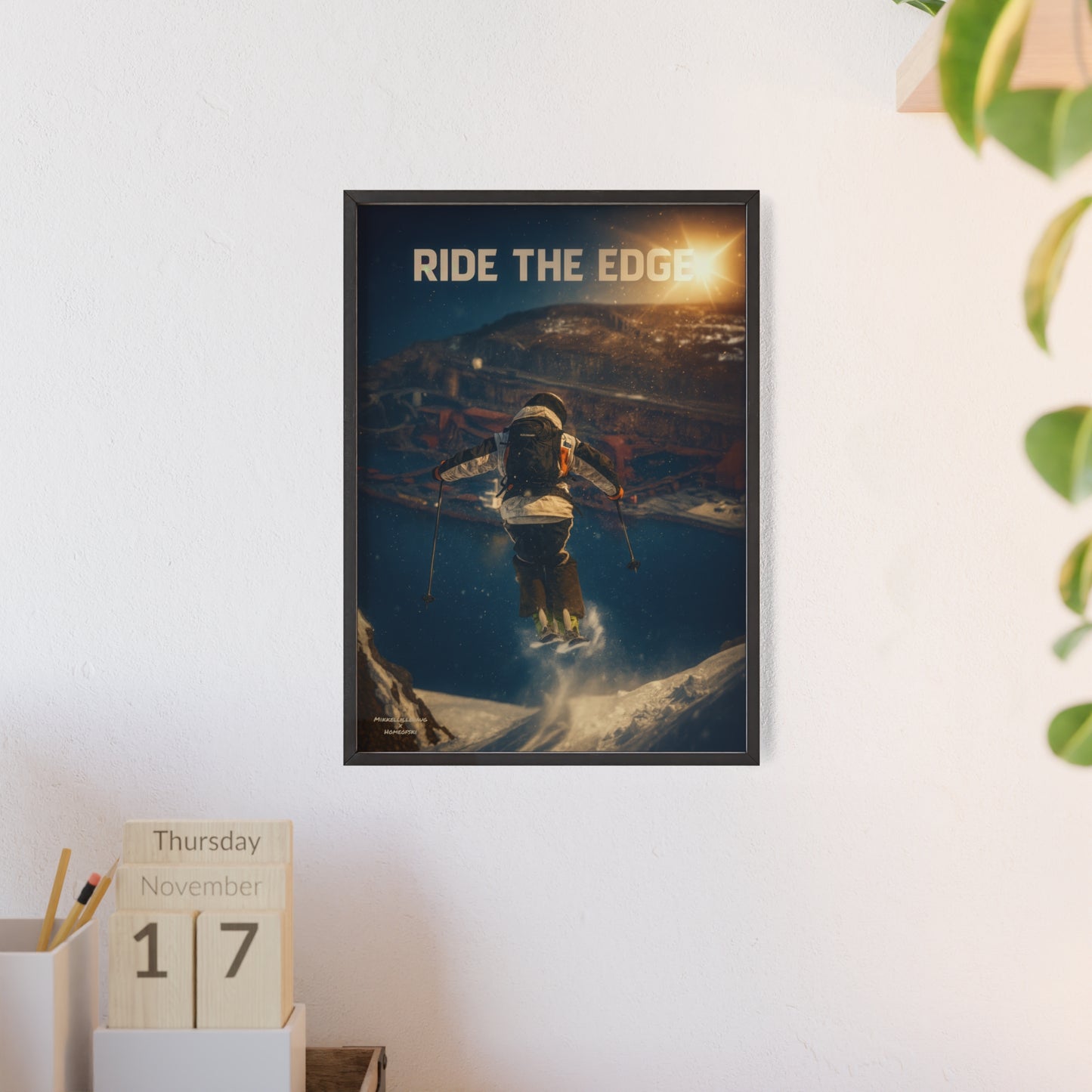 Ride The Edge x Heaven Mikkellillehaug Poster - FRAMED