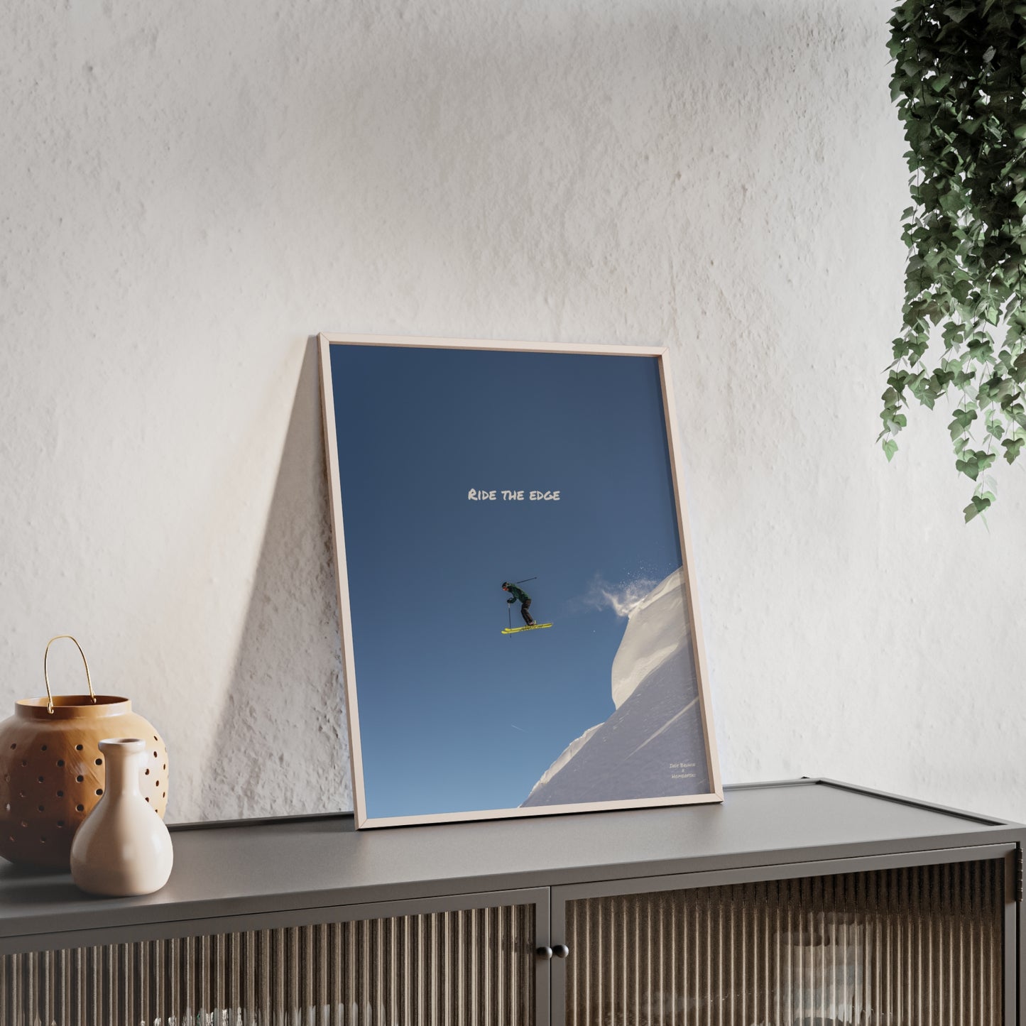 Ride The Edge Indy Bruhin Poster - FRAMED