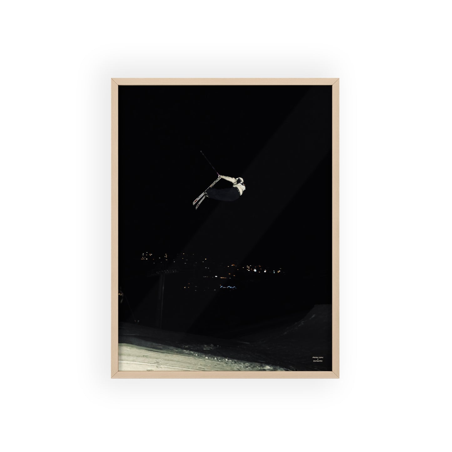 Night Park Mateo Lepic Poster - FRAMED