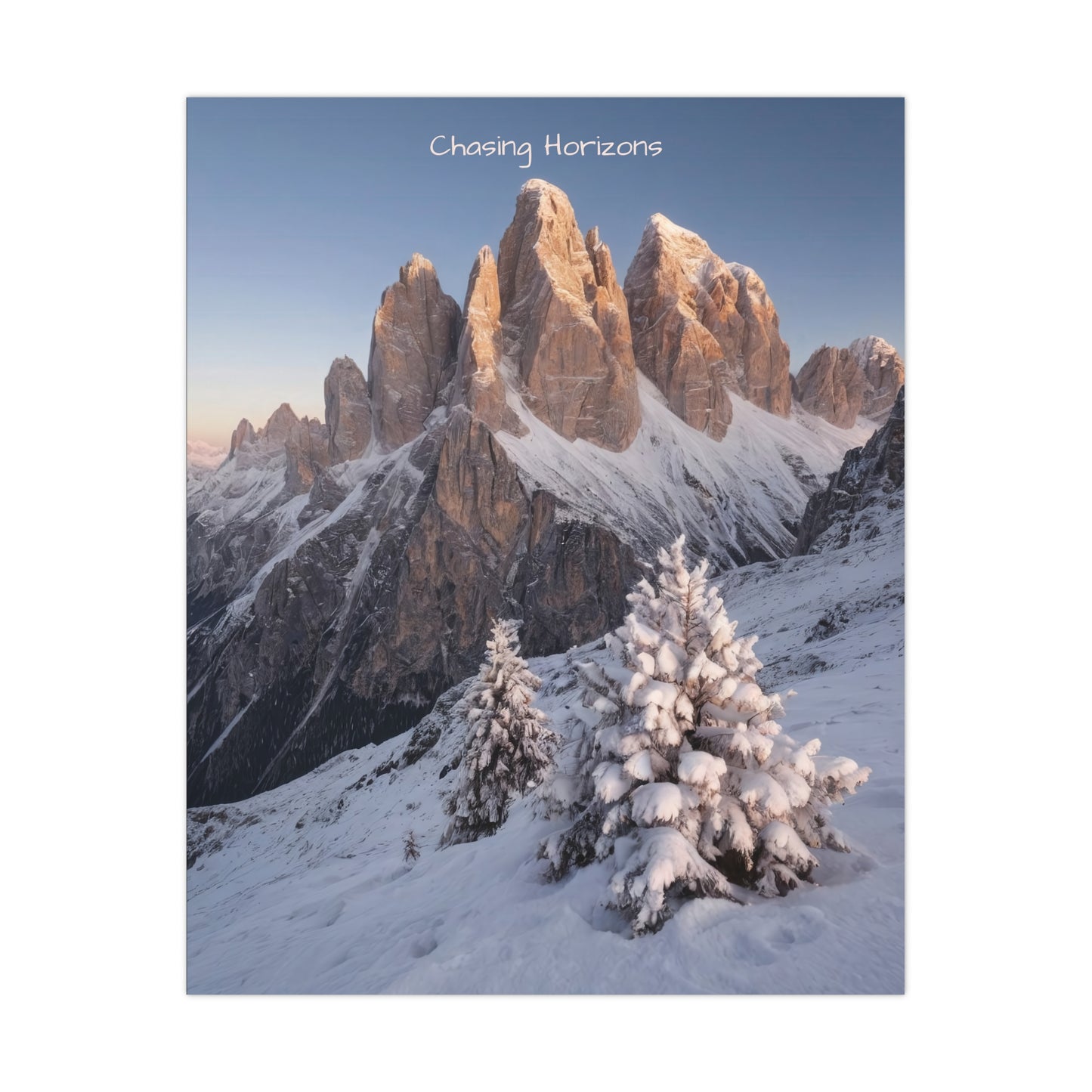 Chasing Horizons x Dolomites Poster