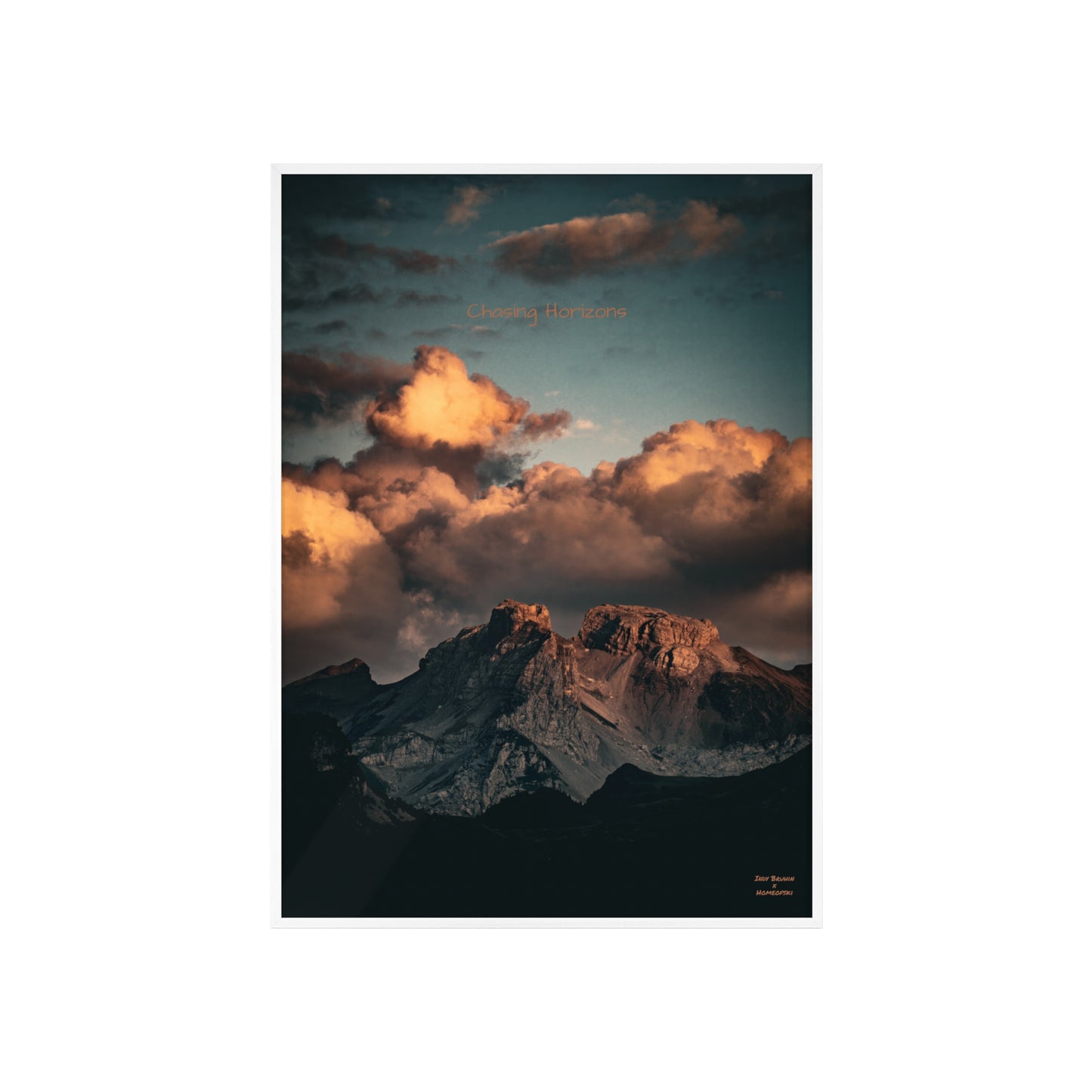 Chasing Horizons Indy Bruhin Poster - FRAMED