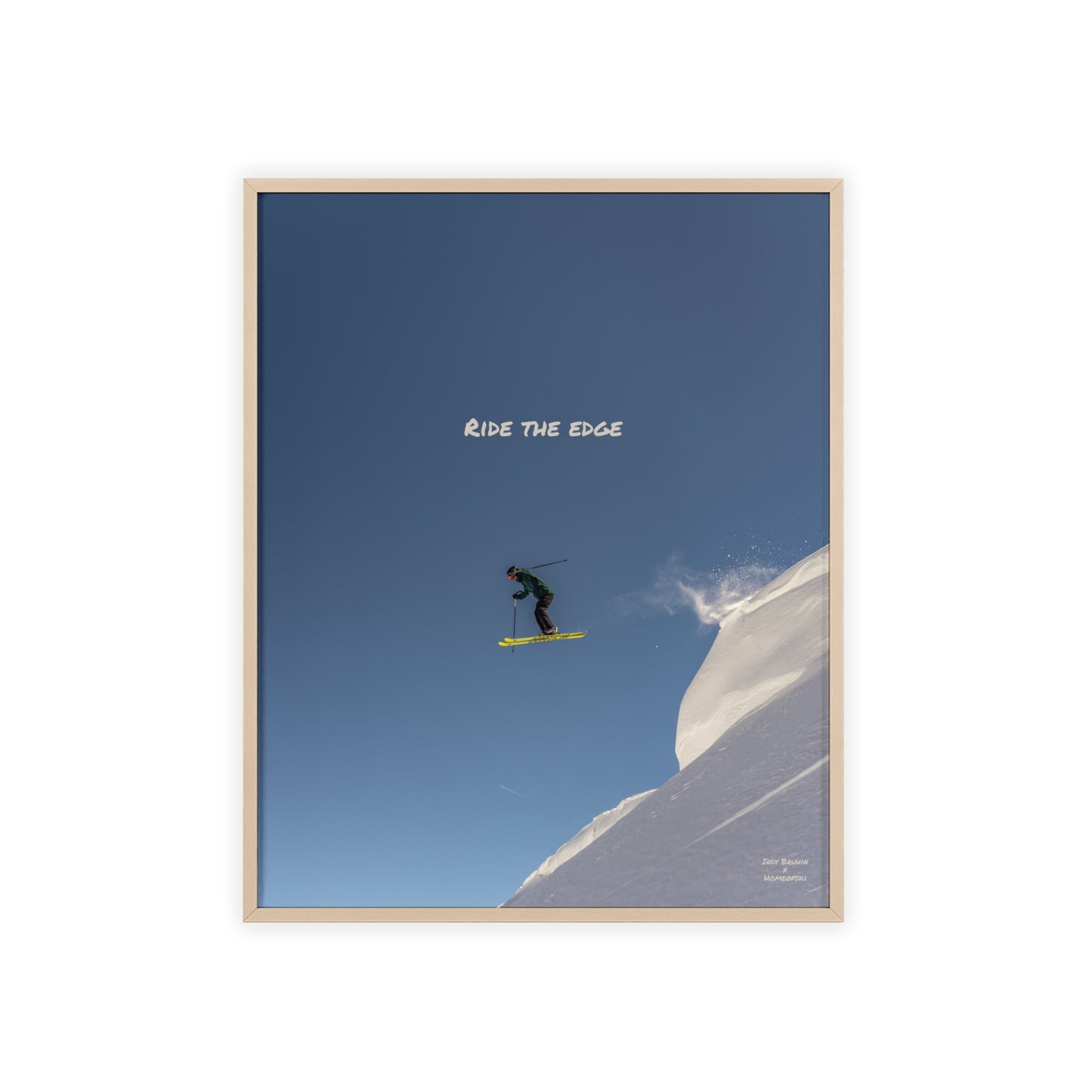 Ride The Edge Indy Bruhin Poster - FRAMED
