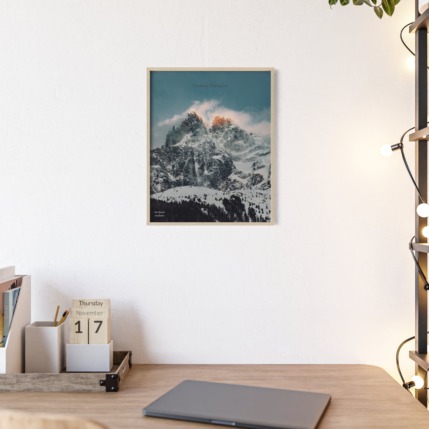 Alps Indy Bruhin Poster - FRAMED