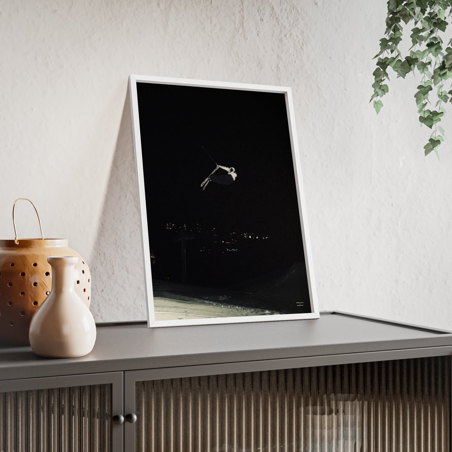 Night Park Mateo Lepic Poster - FRAMED