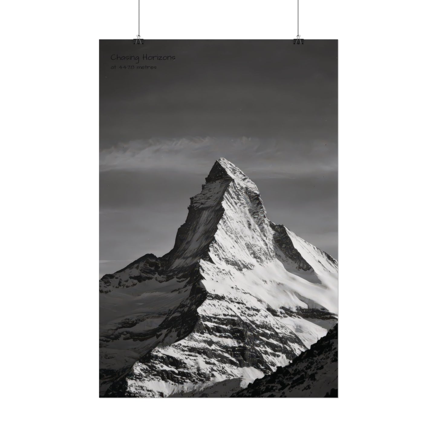 Chasing Horizons x Monochrome Matternhorn Poster