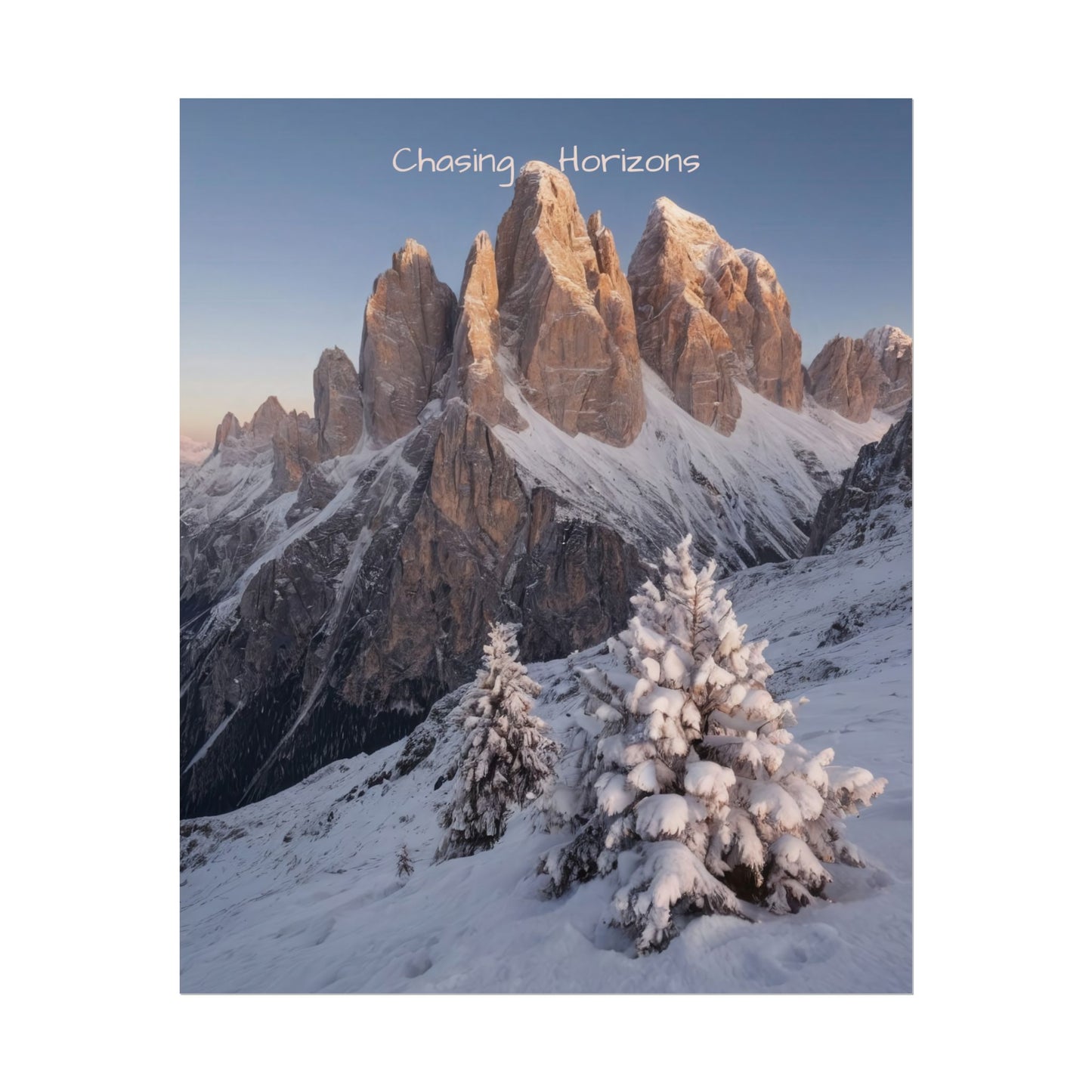 Chasing Horizons x Dolomites Poster