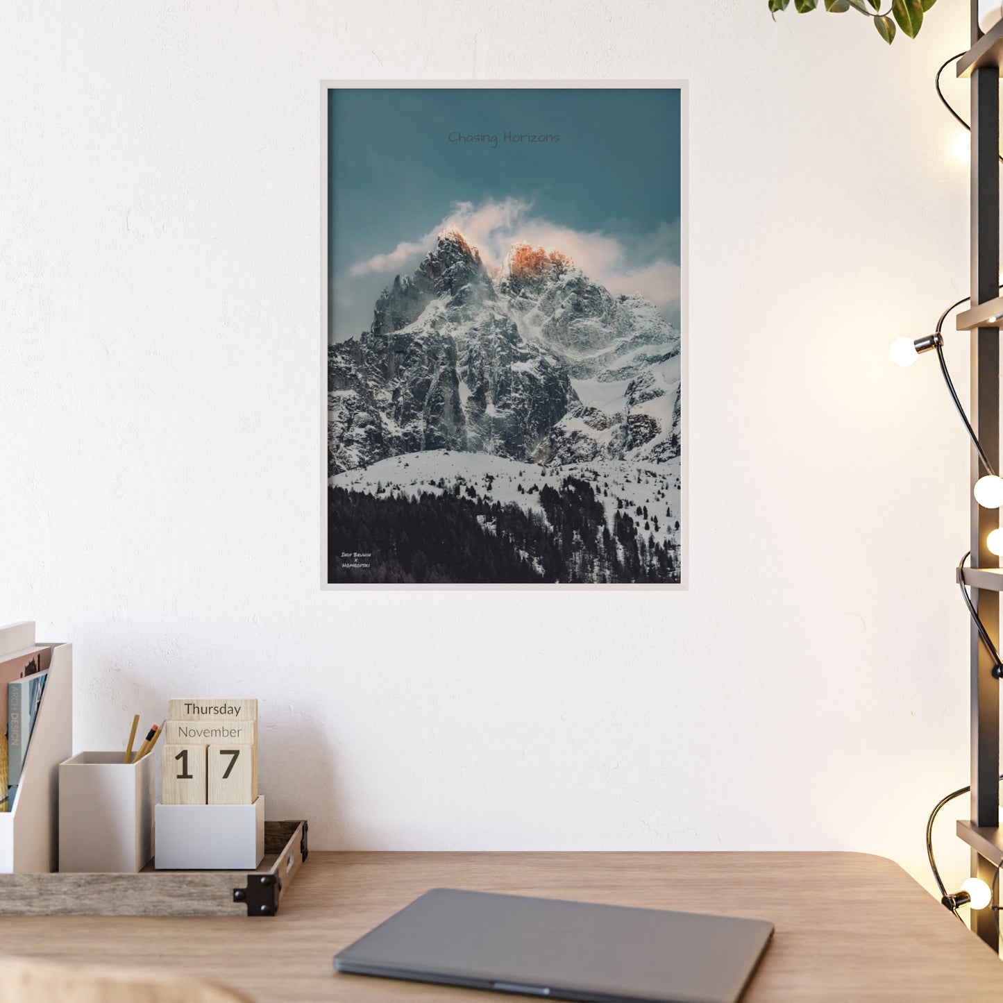Alps Indy Bruhin Poster - FRAMED