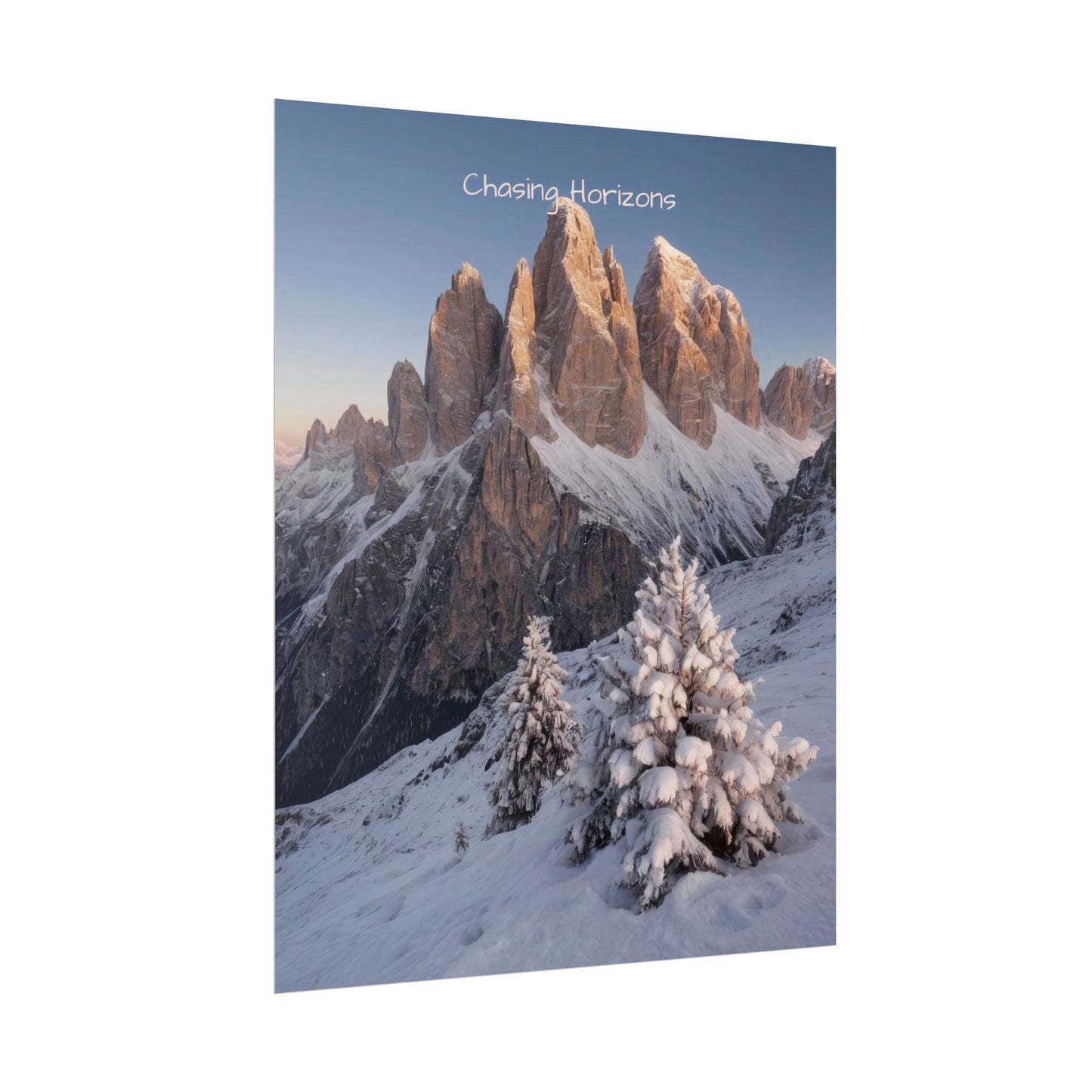 Chasing Horizons x Dolomites Poster
