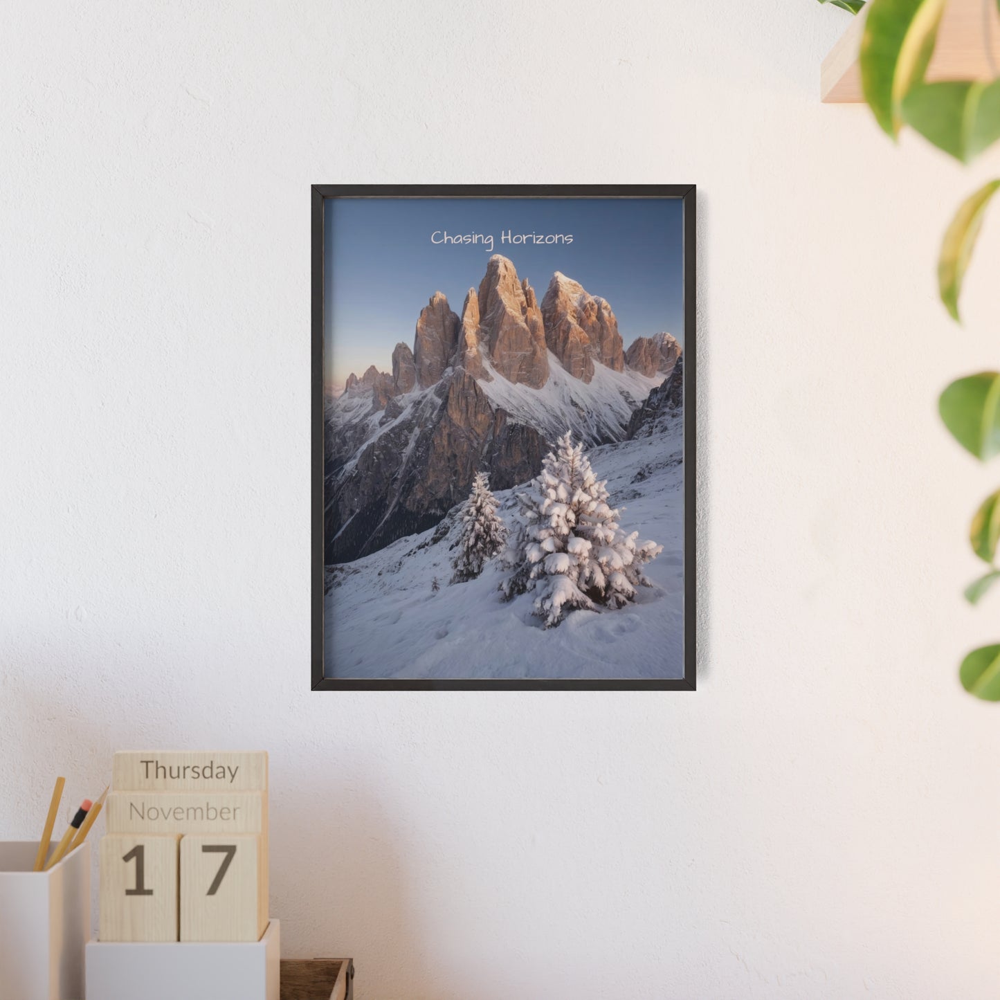 Chasing Horizons x Dolomites Poster - FRAMED