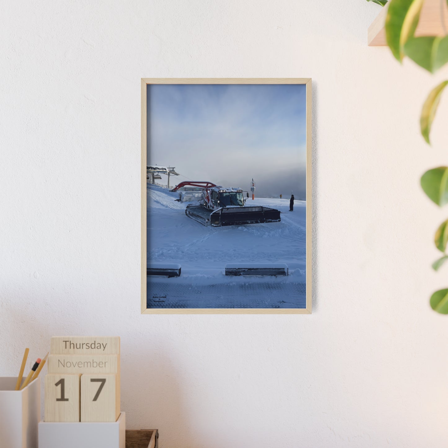 Pistenbully Robin Dufner Poster - FRAMED