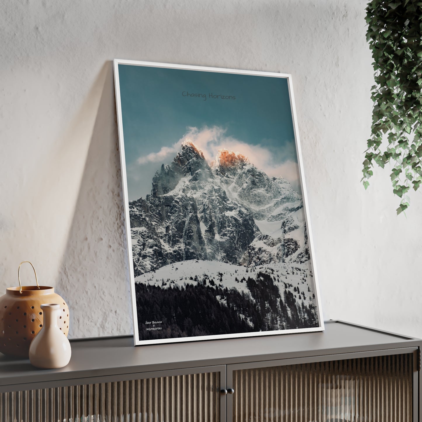 Alps Indy Bruhin Poster - FRAMED