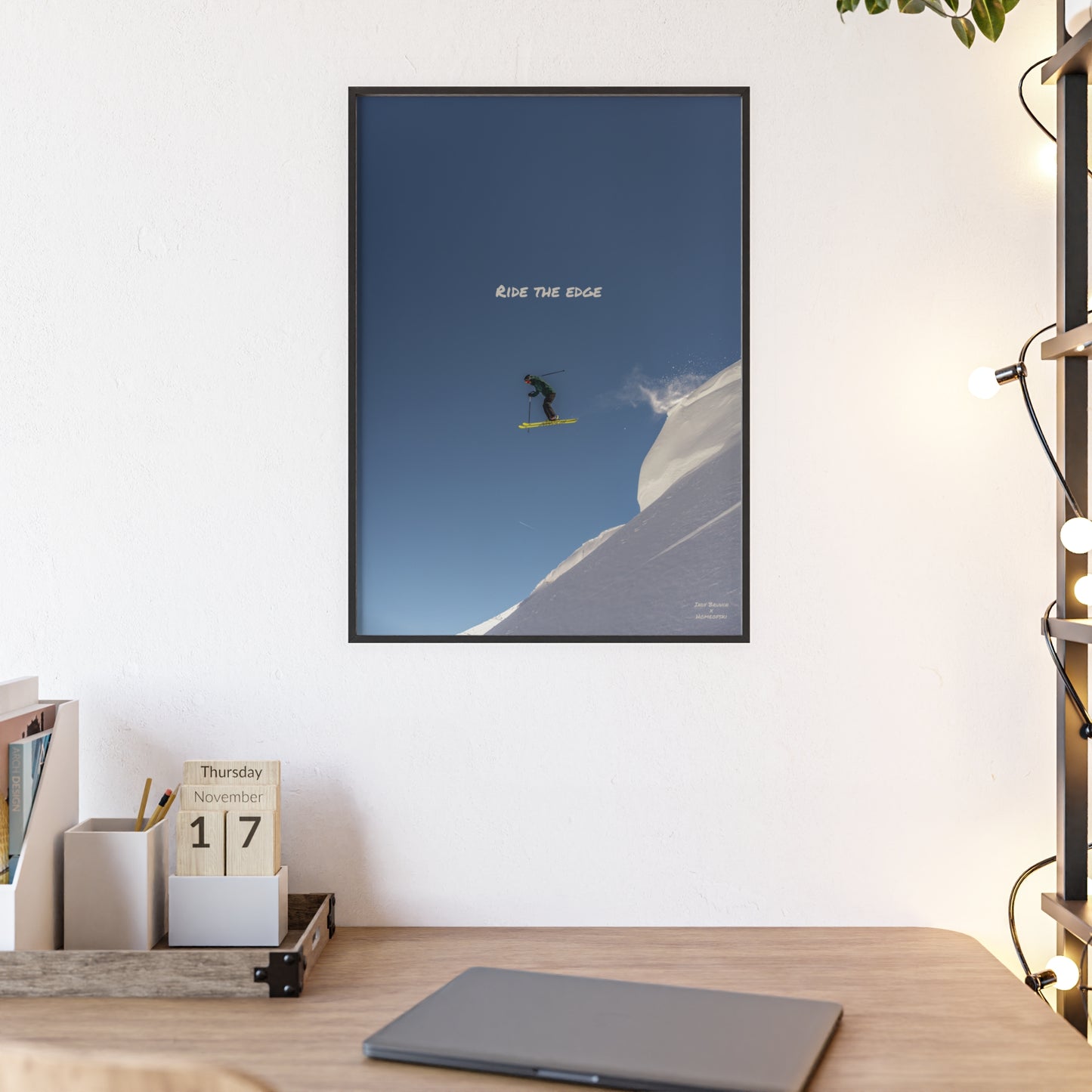 Ride The Edge Indy Bruhin Poster - FRAMED