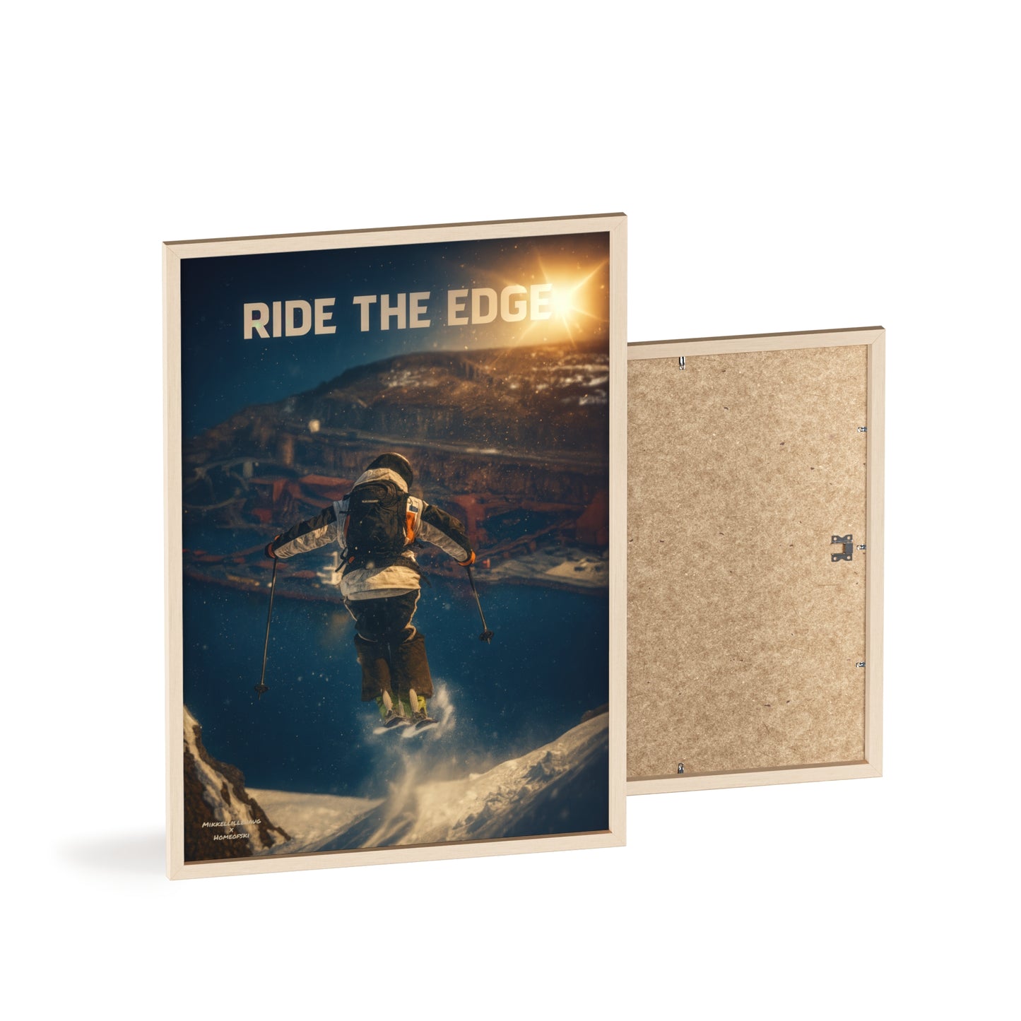 Ride The Edge x Heaven Mikkellillehaug Poster - FRAMED