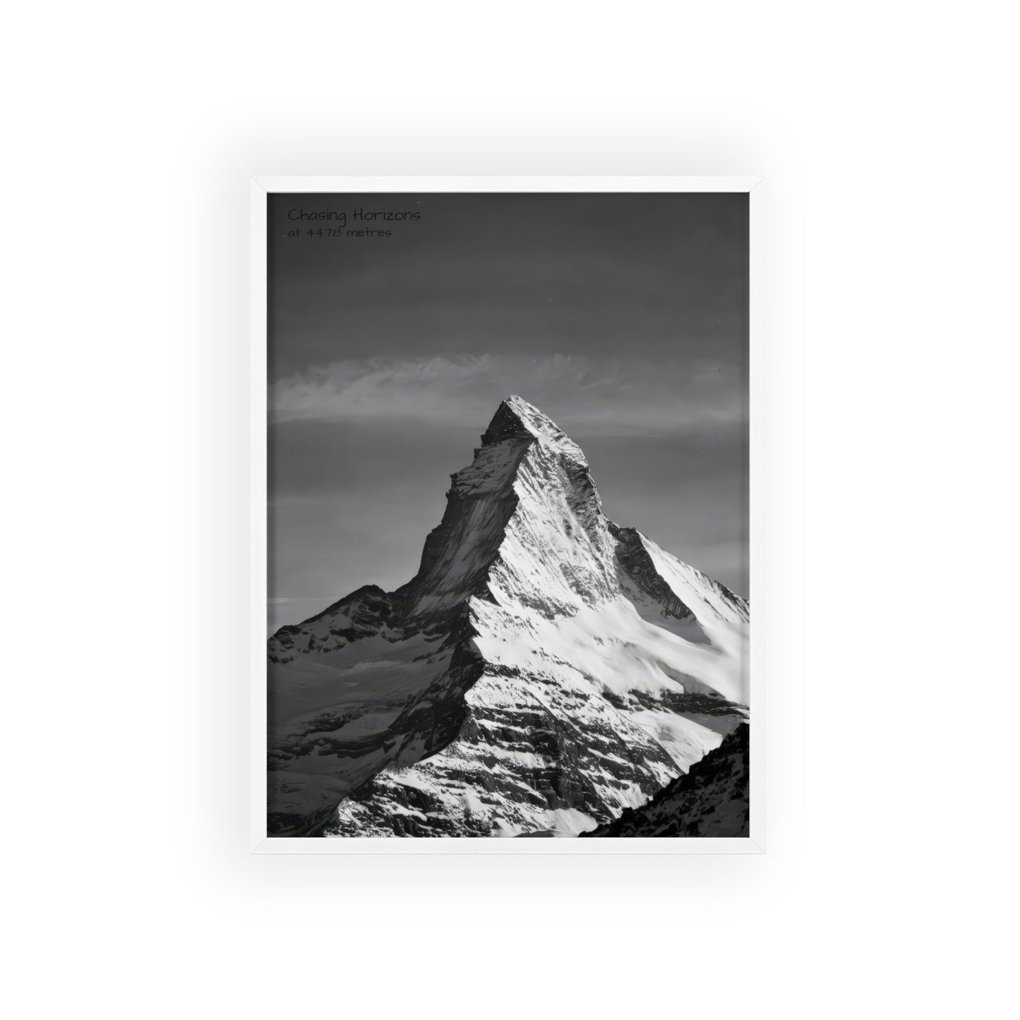 Chasing Horizons x Monochrome Matternhorn Poster - FRAMED