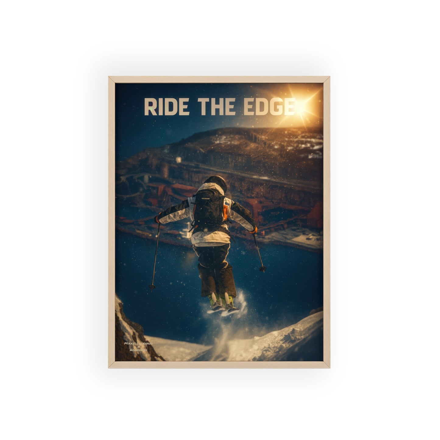 Ride The Edge x Heaven Mikkellillehaug Poster - FRAMED