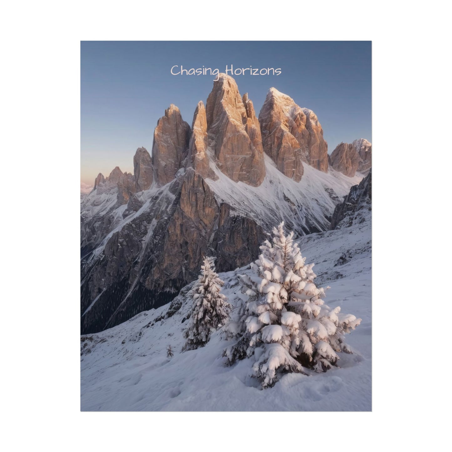 Chasing Horizons x Dolomites Poster