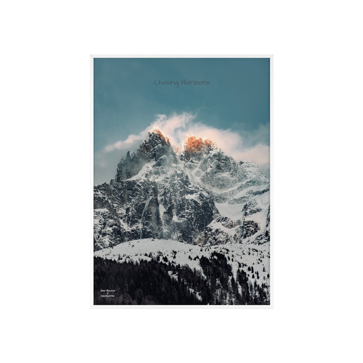 Alps Indy Bruhin Poster - FRAMED