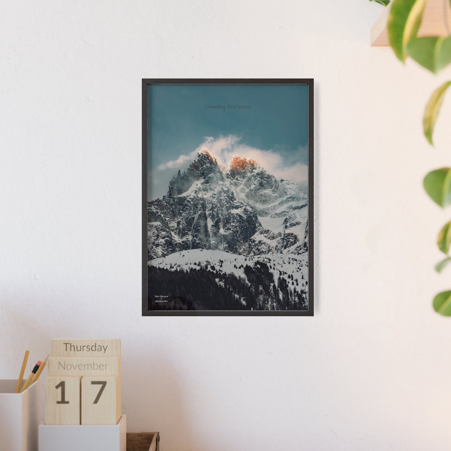 Alps Indy Bruhin Poster - FRAMED