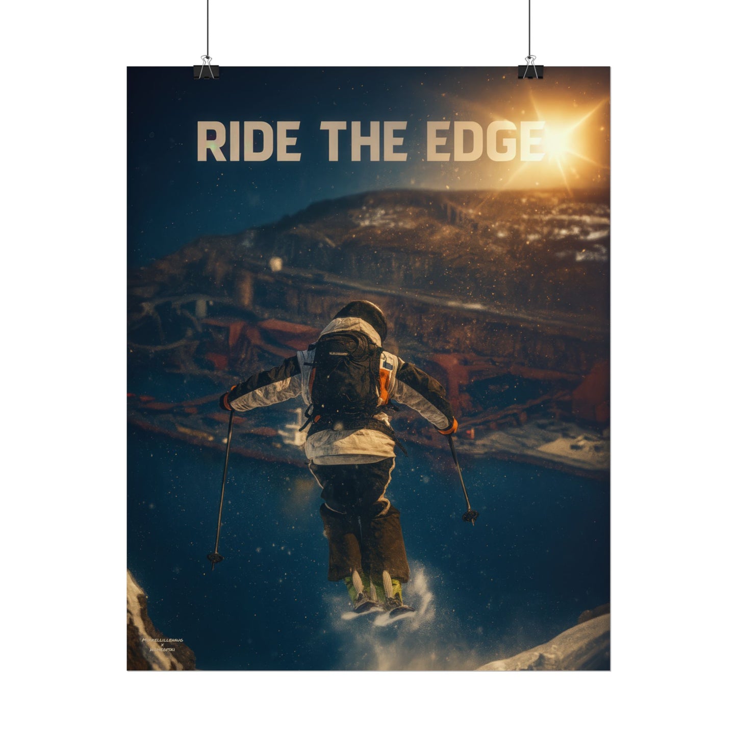 Ride The Edge x Heaven Mikkellillehaug Poster