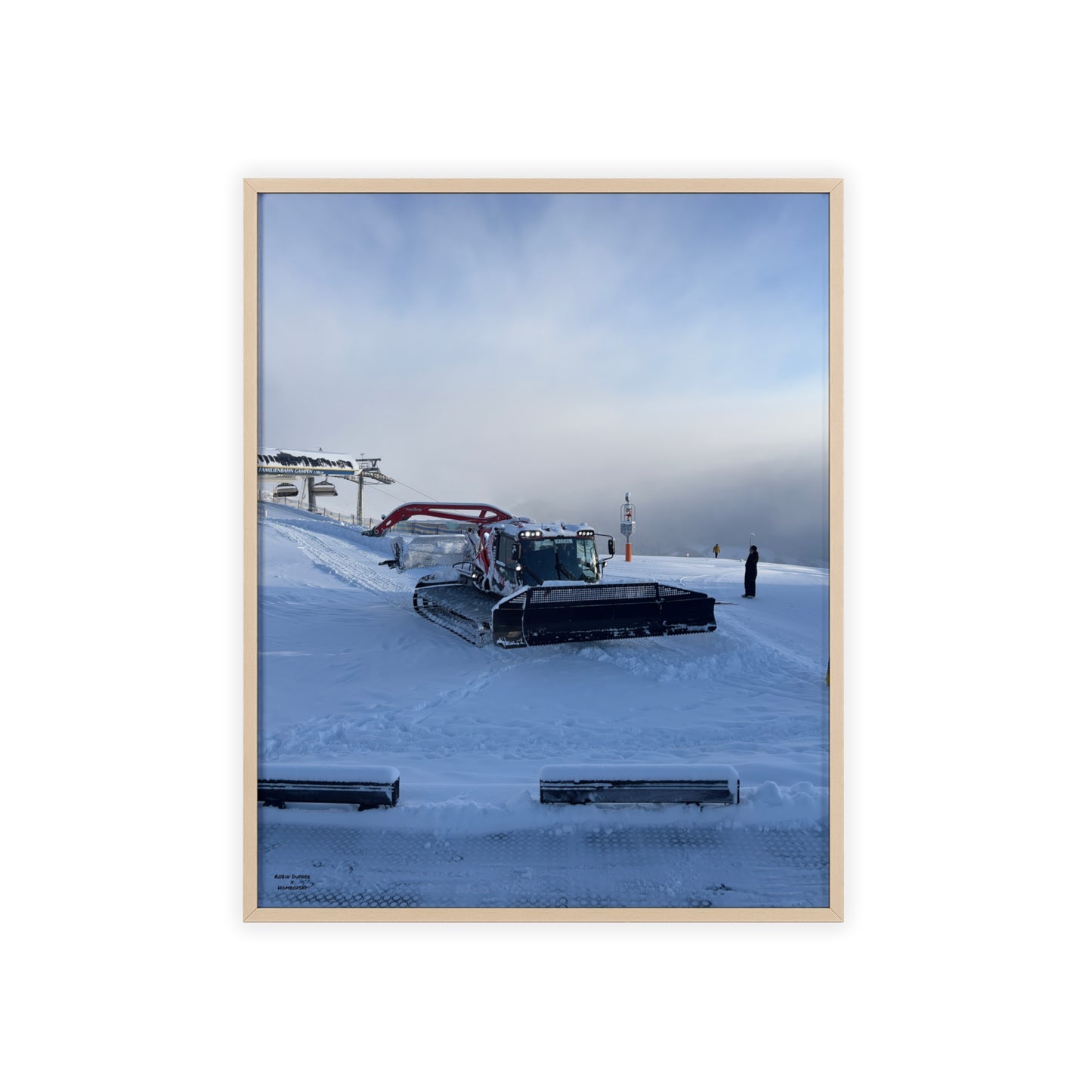 Pistenbully Robin Dufner Poster - FRAMED