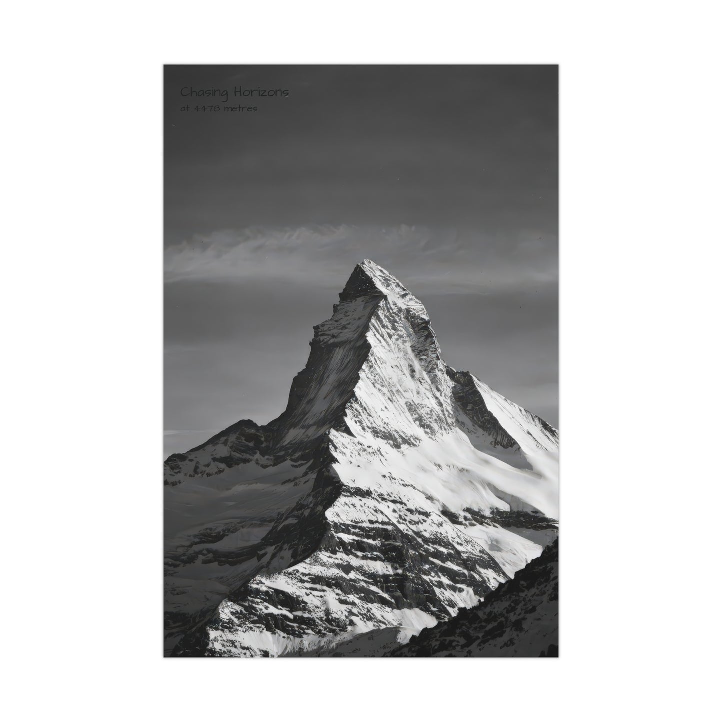 Chasing Horizons x Monochrome Matternhorn Poster