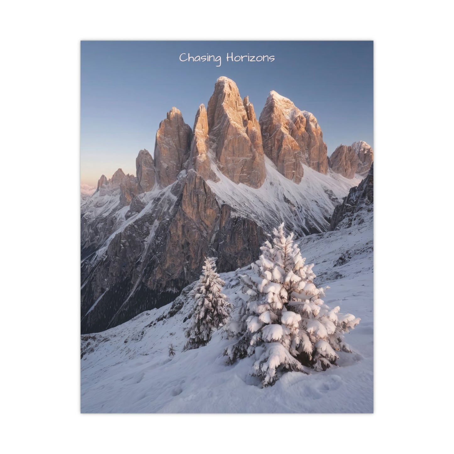 Chasing Horizons x Dolomites Poster