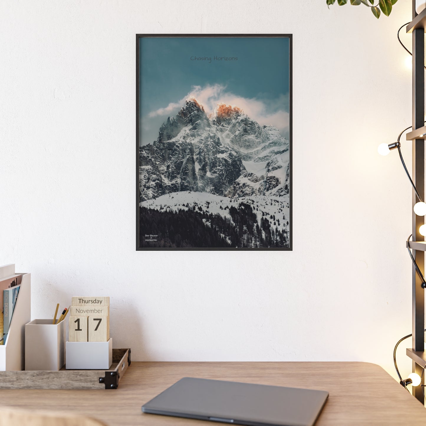 Alps Indy Bruhin Poster - FRAMED