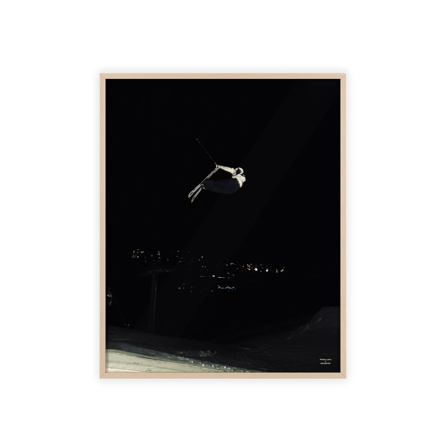 Night Park Mateo Lepic Poster - FRAMED