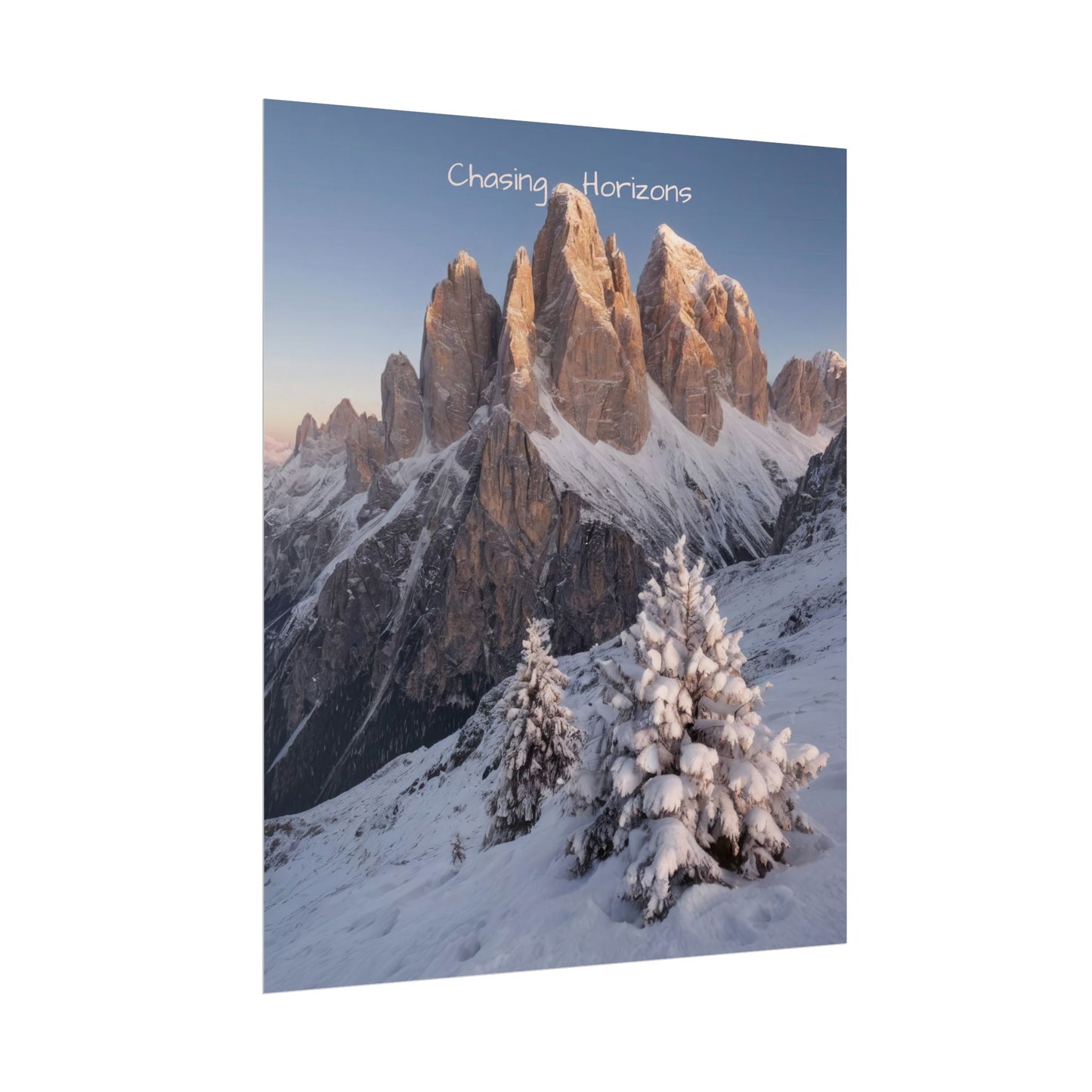 Chasing Horizons x Dolomites Poster