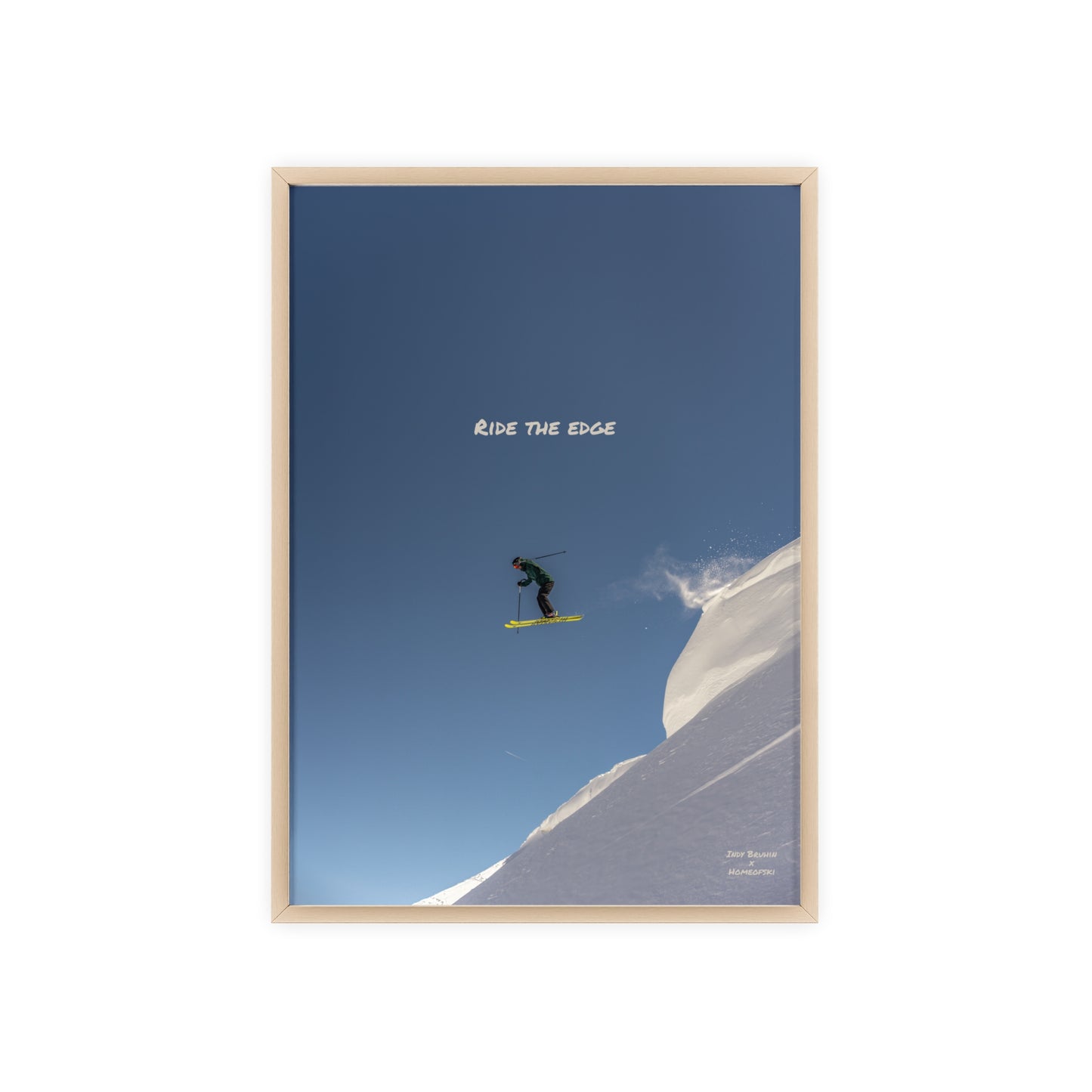 Ride The Edge Indy Bruhin Poster - FRAMED