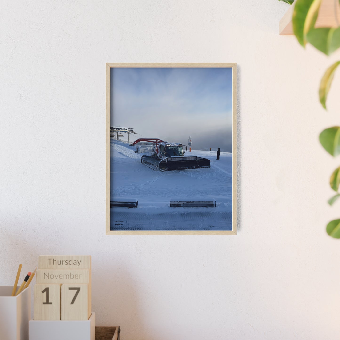 Pistenbully Robin Dufner Poster - FRAMED