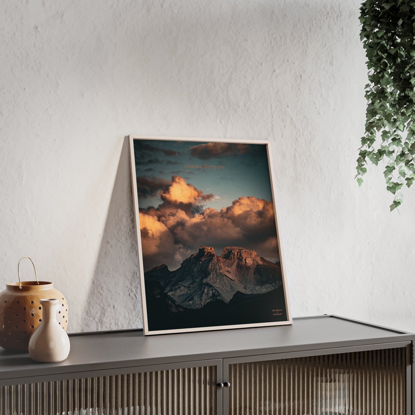Chasing Horizons Indy Bruhin Poster - FRAMED