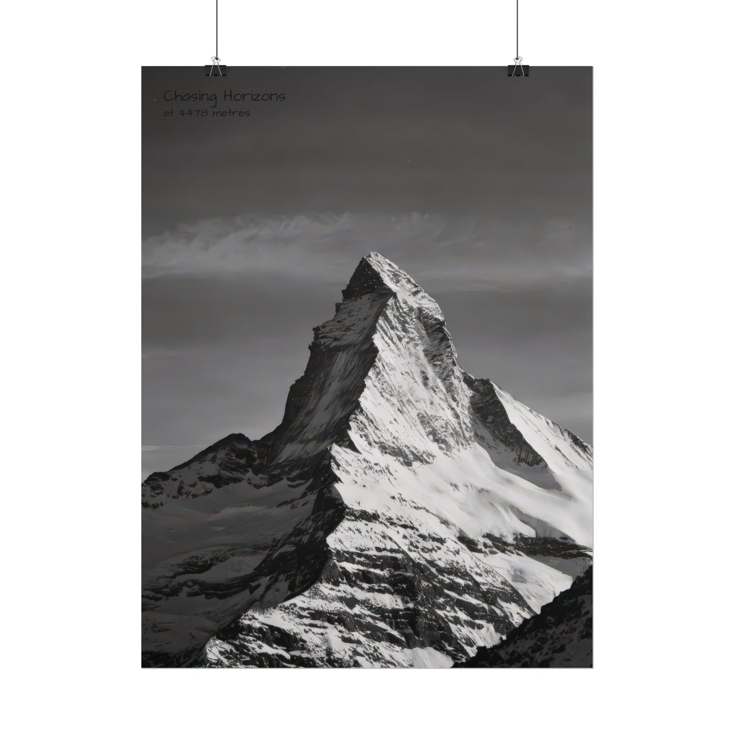 Chasing Horizons x Monochrome Matternhorn Poster