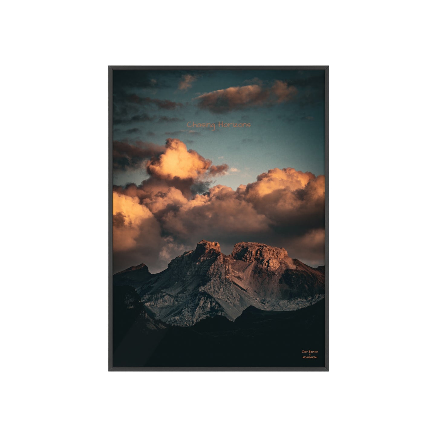 Chasing Horizons Indy Bruhin Poster - FRAMED