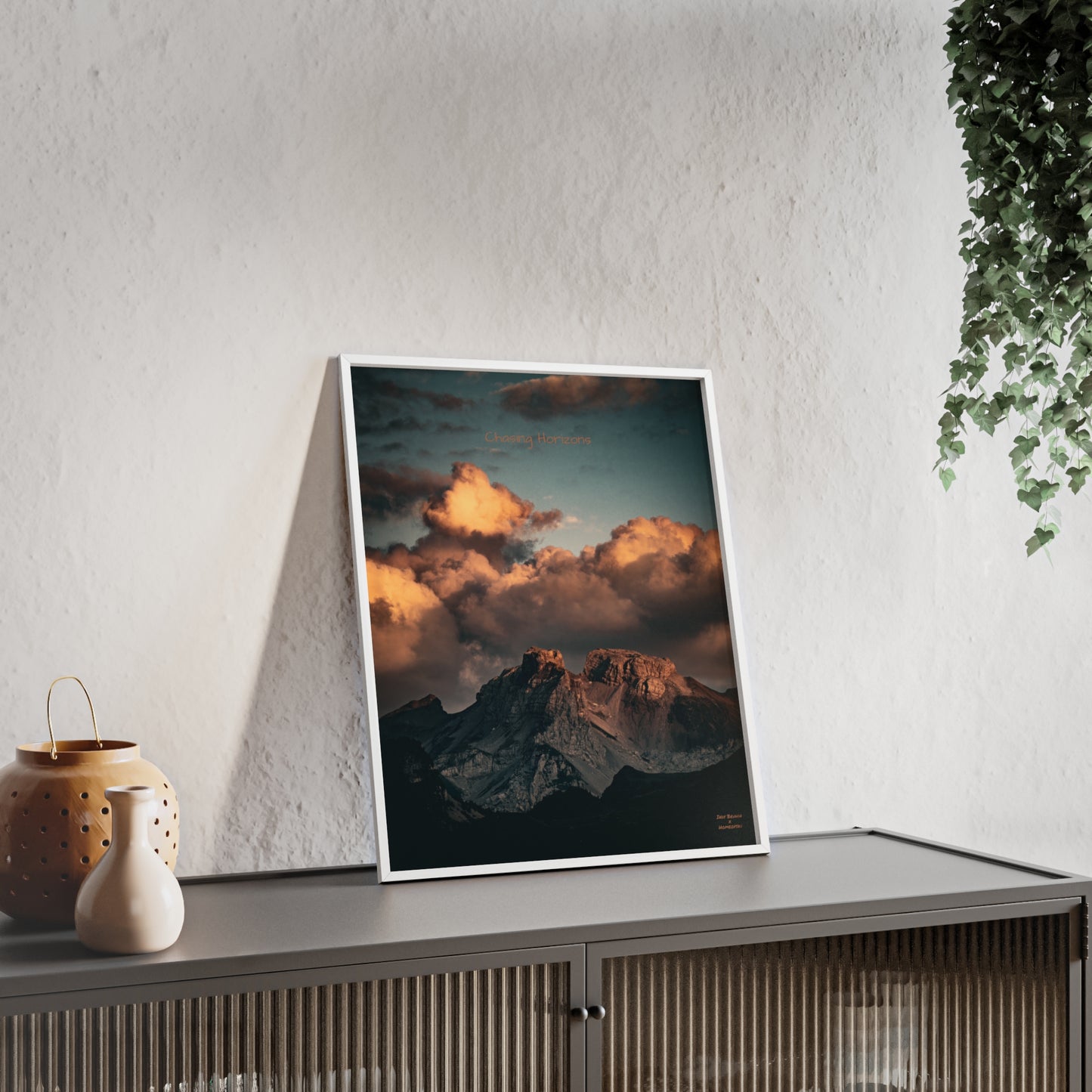 Chasing Horizons Indy Bruhin Poster - FRAMED