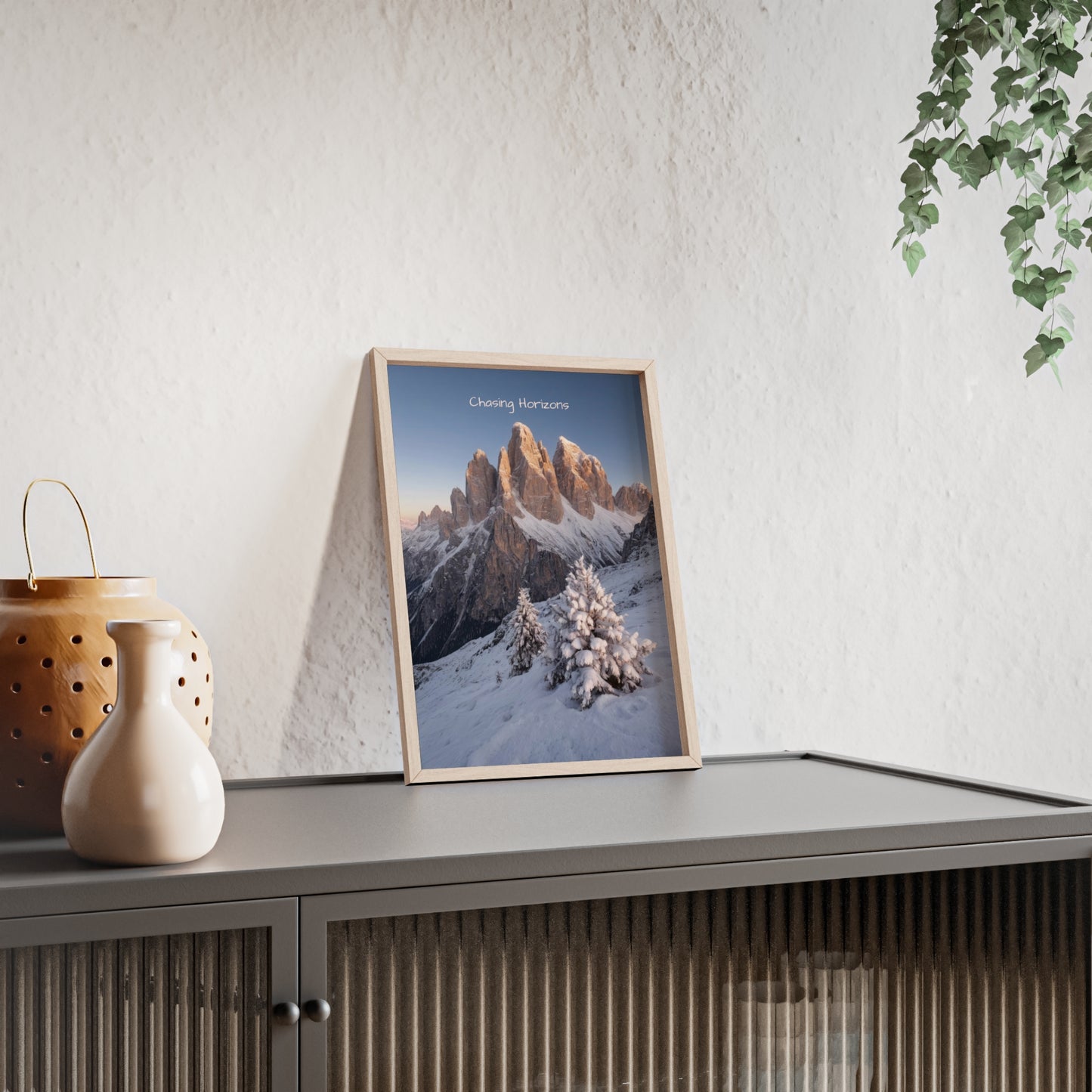 Chasing Horizons x Dolomites Poster - FRAMED