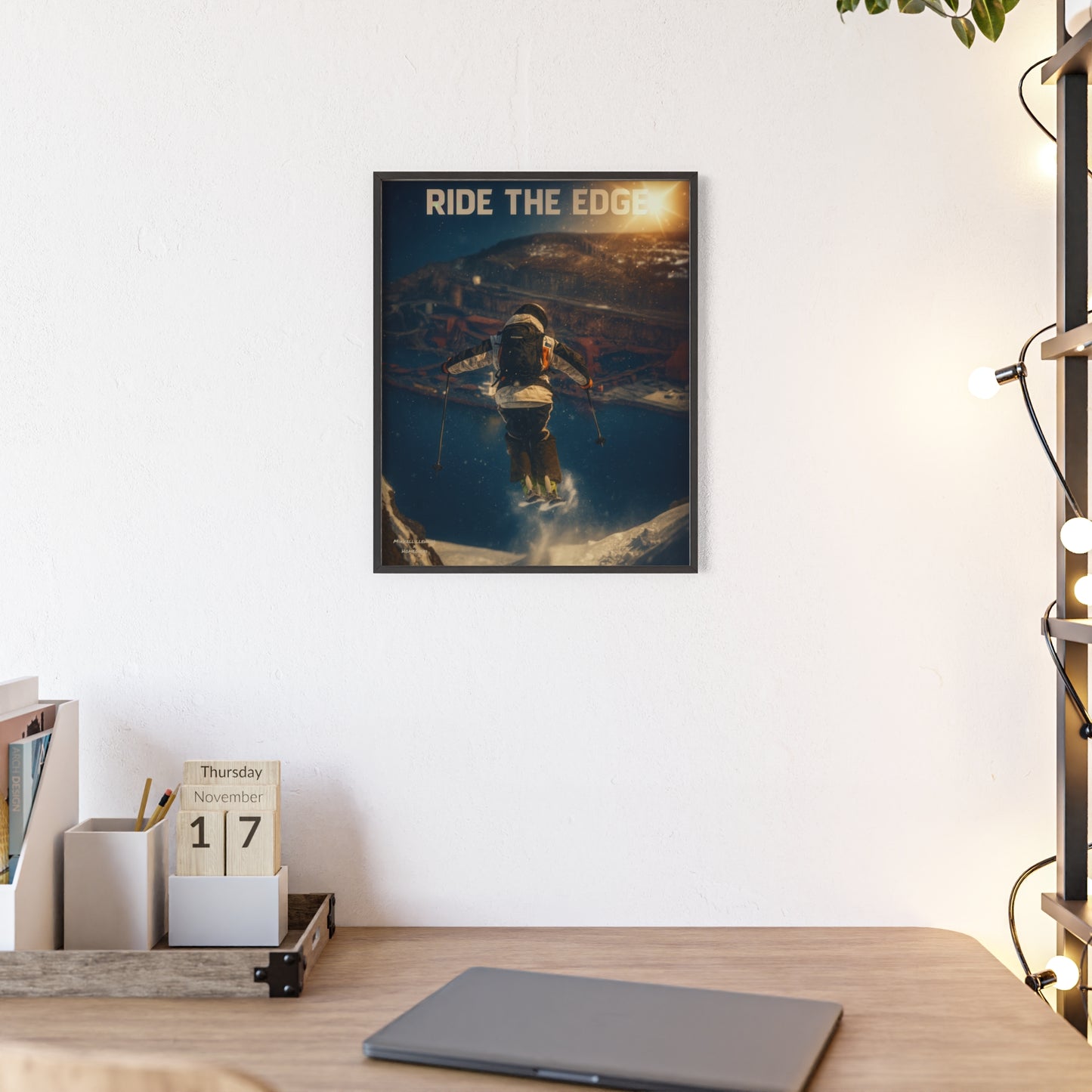 Ride The Edge x Heaven Mikkellillehaug Poster - FRAMED