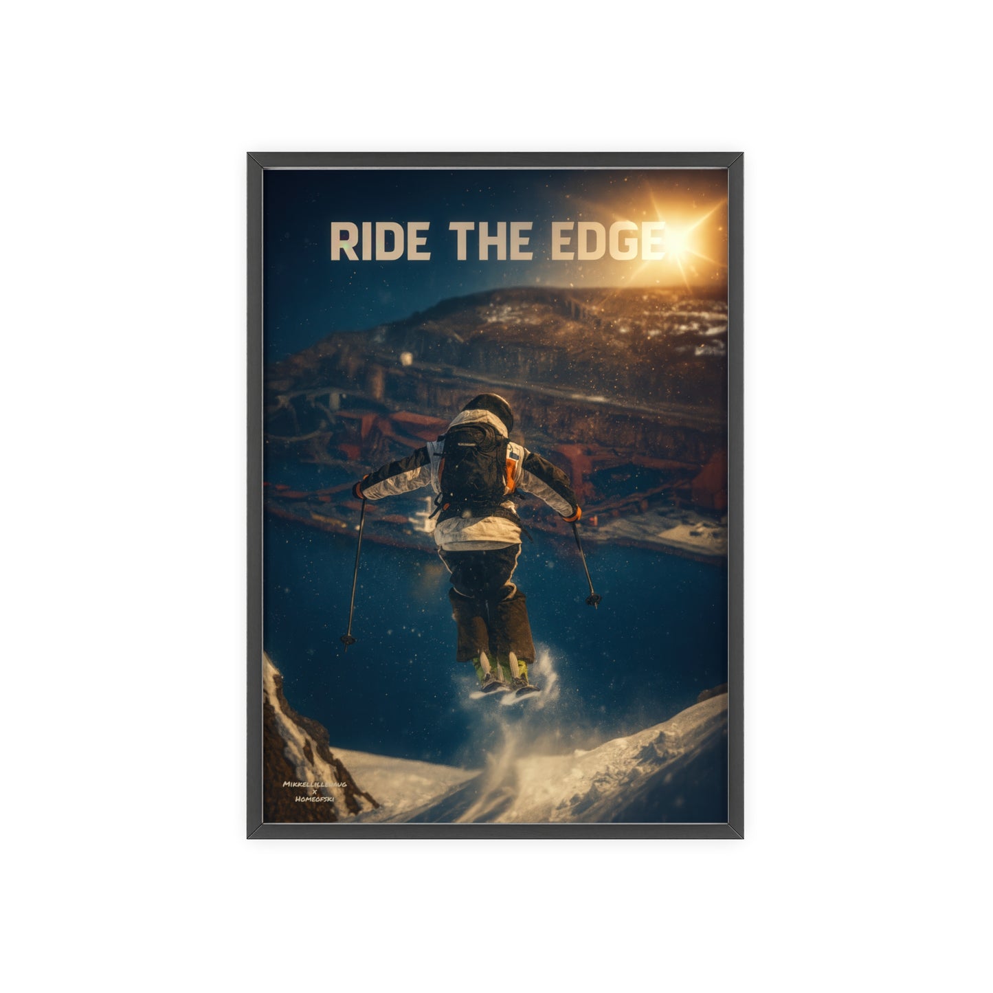 Ride The Edge x Heaven Mikkellillehaug Poster - FRAMED