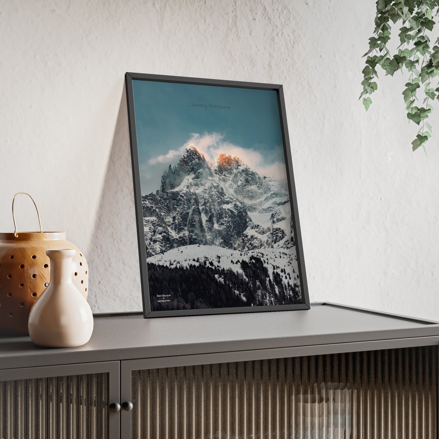Alps Indy Bruhin Poster - FRAMED