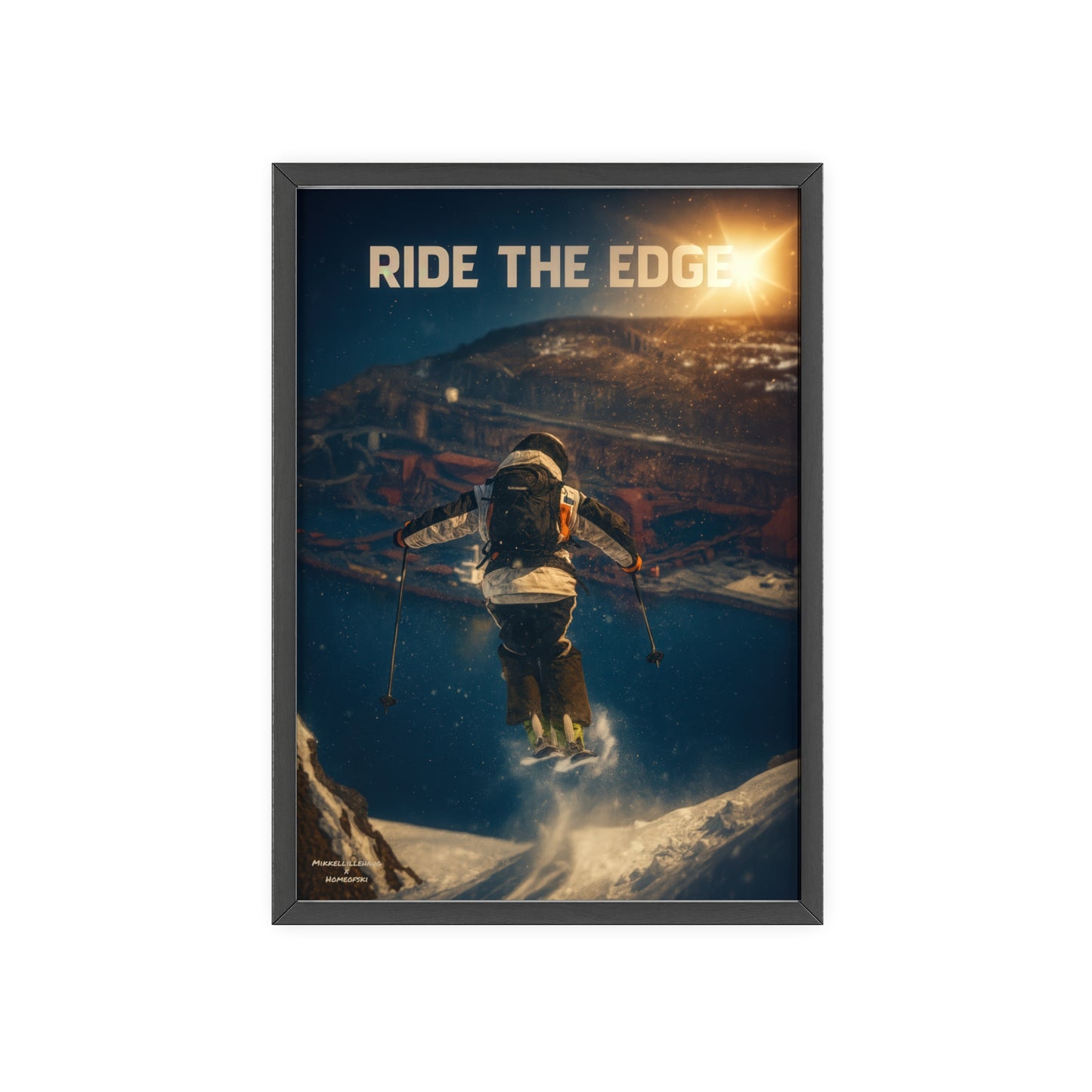 Ride The Edge x Heaven Mikkellillehaug Poster - FRAMED