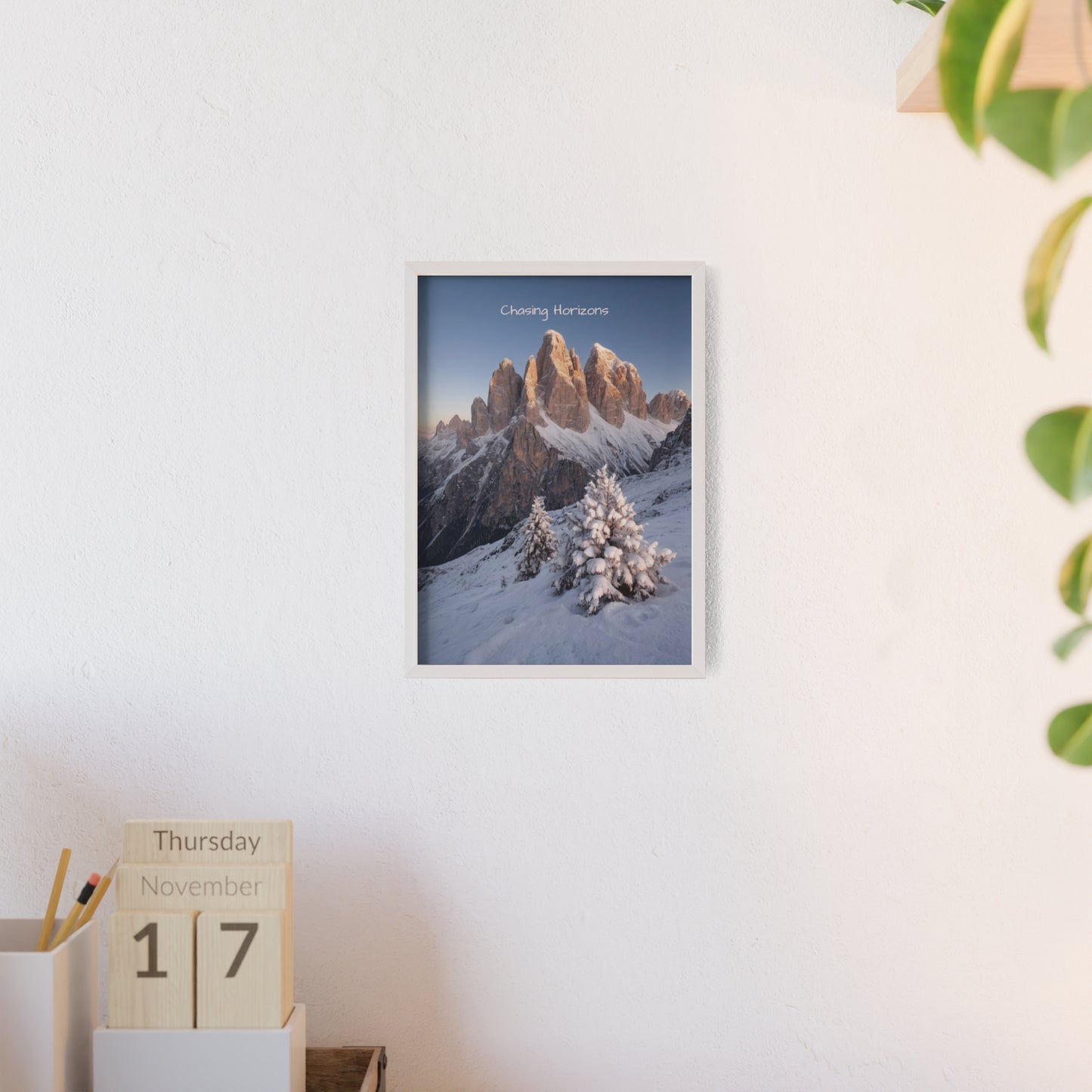 Chasing Horizons x Dolomites Poster - FRAMED